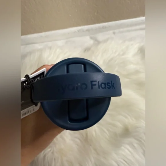 Limited Edition Hydro Flask bottle with Flex Straw Cap in a checkered pattern. - Picture 5 of 8